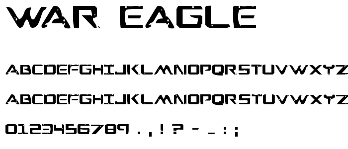 War Eagle font